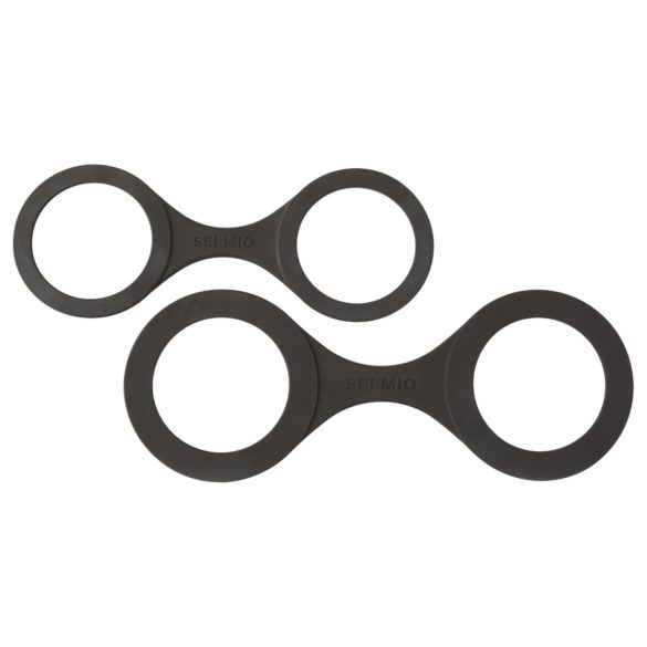 Sei Mio - polsboeien - siliconen - zwart - maat M