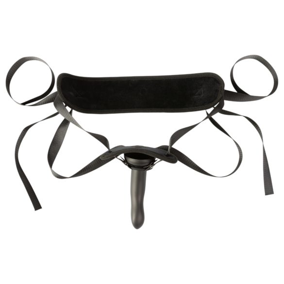 Sei Mio - strap-on dildo met harnas - 15 cm - zwart