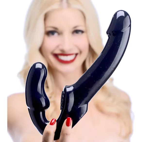 Strap U Revolver - dildo zonder harnas - zwart