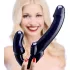 Strap U Revolver - dildo zonder harnas - zwart