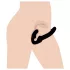 Strap U Revolver - dildo zonder harnas - zwart