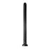 Hosed Spiral Anal Snake 19 - zuignap anaal dildo (zwart)