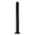 Gegolfde Anale Slang Dildo 18 - zwart
