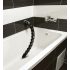 Gegolfde Anale Slang Dildo 18 - zwart