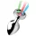 Booty Sparks - buttplug met LED-verlichting - medium - zilver