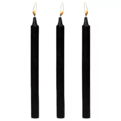   Dark Dippers Fetish - set van paraffine testkaarsen (zwart, 3 stuks)