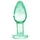 Booty Sparks Glow in the Dark L - glazen buttplug (transparant)