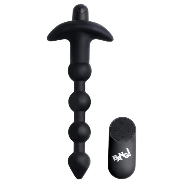 Bang! - Draadloze, oplaadbare anale vibrator (zwart)