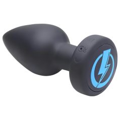 Zeus - Draadloze E-Stim anale vibrator (zwart)
