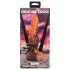 Creature Cocks Ravager - siliconen dildo met textuur - 20cm - oranje