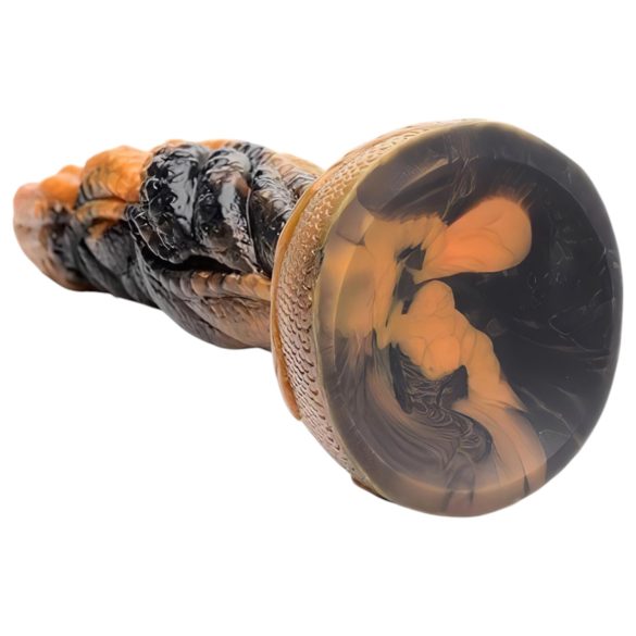 Creature Cocks Ravager - siliconen dildo met textuur - 20cm - oranje