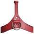Strak - halsband harnas (rood) - M/L