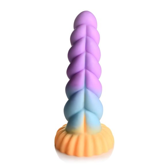 Mystieke Eenhoorn Dildo - 21 cm - Paars/Geel