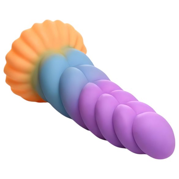 Creature Cocks Mystique - dildo unicorn - 21 cm - paars geel