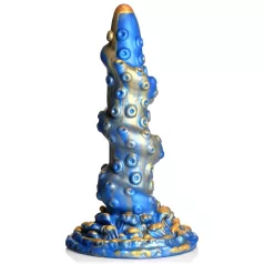  Creature Cocks Kraken - dildo met spiraal octopusarm - 21cm - goud/blauw