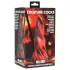 Creature Cocks Hell Kiss - gedraaide siliconen dildo - 19 cm (rood)