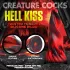 Creature Cocks Hell Kiss - gedraaide siliconen dildo - 19 cm (rood)
