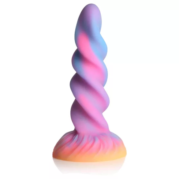 Creature Cocks Moon Rider - oplichtende eenhoorn dildo - siliconen - paars roze