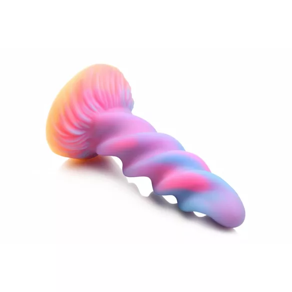 Creature Cocks Moon Rider - oplichtende eenhoorn dildo - siliconen - paars roze