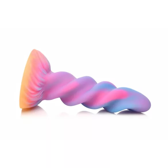 Creature Cocks Moon Rider - oplichtende eenhoorn dildo - siliconen - paars roze