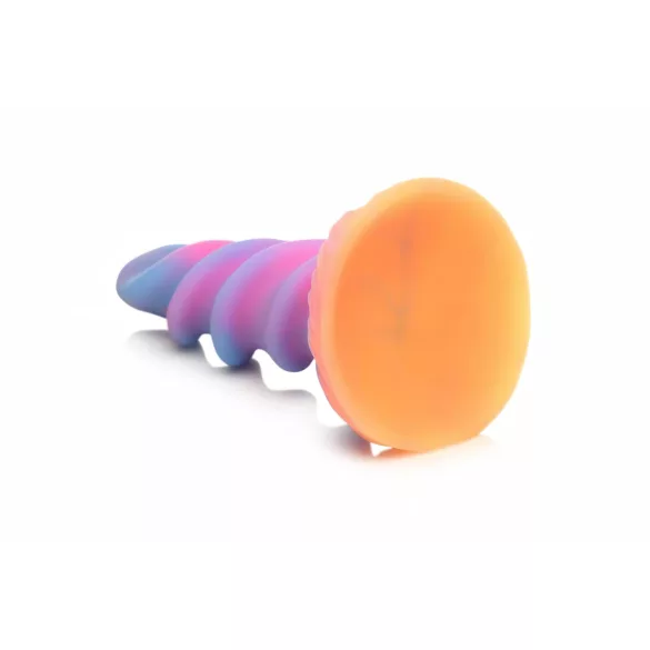Creature Cocks Moon Rider - oplichtende eenhoorn dildo - siliconen - paars roze