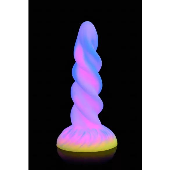 Creature Cocks Moon Rider - oplichtende eenhoorn dildo - siliconen - paars roze
