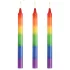 XR Brands - BDSM speellkaarsen - regenboog (3 stuks)