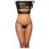Mapalé - micro string slip - glanzend - zwart - M/L