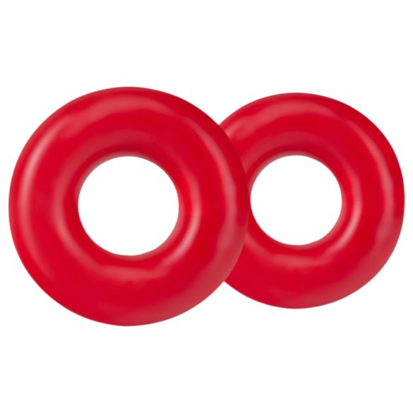 Stay Hard Donuts - penisringen set (rood)