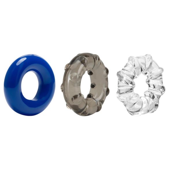 Stay Hard - gevarieerde penringen set - 3 stuks (kleurrijk)