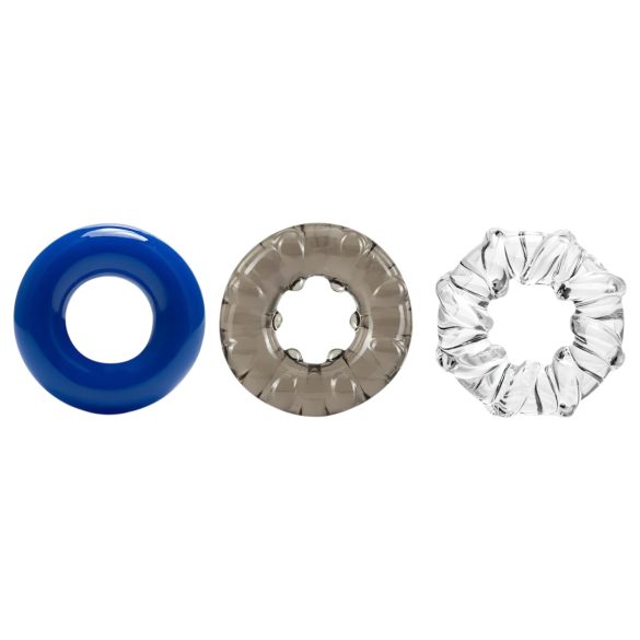 Stay Hard - gevarieerde penringen set - 3 stuks (kleurrijk)