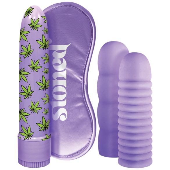 Stoner Bonga Bunga - paarse vibratorset (4-delig)