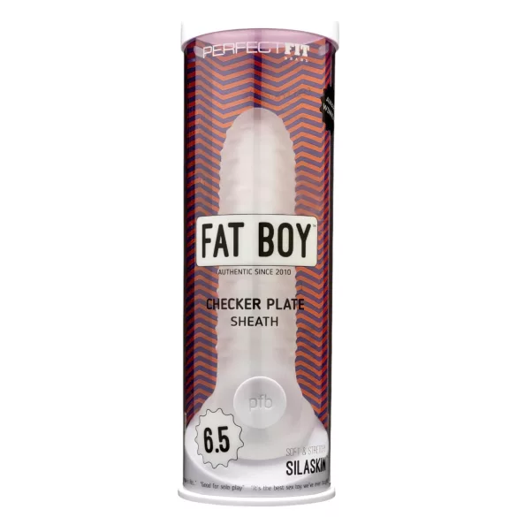 Perfect Fit - Fat Boy Checker Box - penismantel (17 cm, wit)