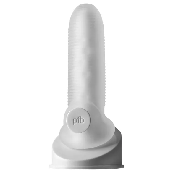 Perfect Fit - Fat Boy Micro Ribbed - penishuls (15 cm, wit)