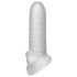 Fat Boy Micro Ribbed - penismantel (15cm) - wit