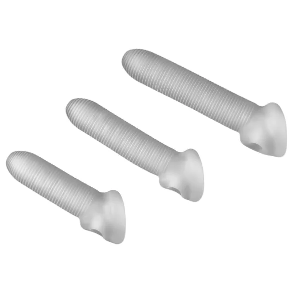 Perfect Fit - Fat Boy Micro Ribbed - penishuls (15 cm, wit)