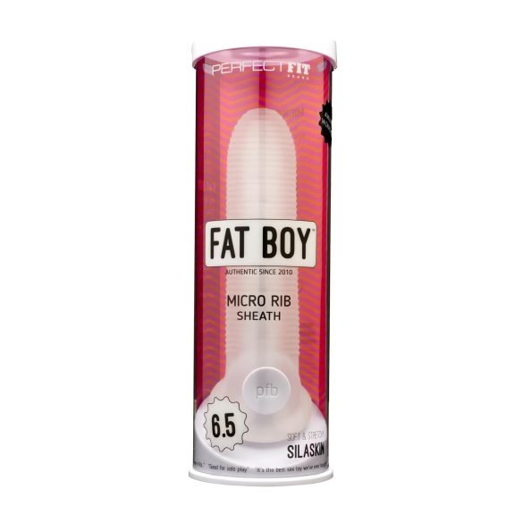 Fat Boy Micro Geribd - Penismantel (17cm) - Wit
