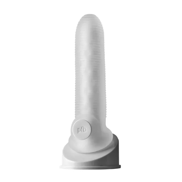 Perfect Fit - Fat Boy Micro Ribbed - penishuls (17 cm, wit)