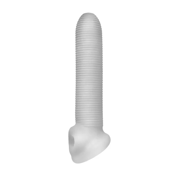 Perfect Fit - Fat Boy Micro Ribbed - penismantel (19 cm, wit)