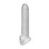 Fat Boy Micro Ribbed - penismantel (19cm) - wit