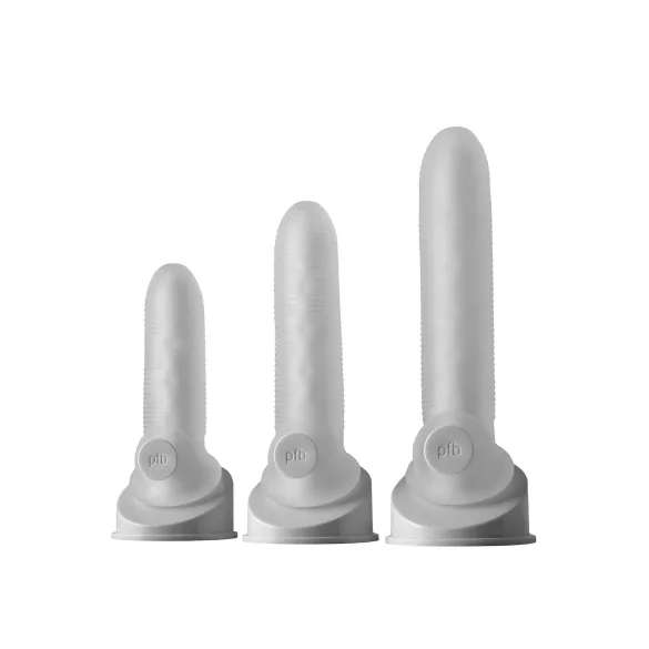 Perfect Fit - Fat Boy Micro Ribbed - penismantel (19 cm, wit)