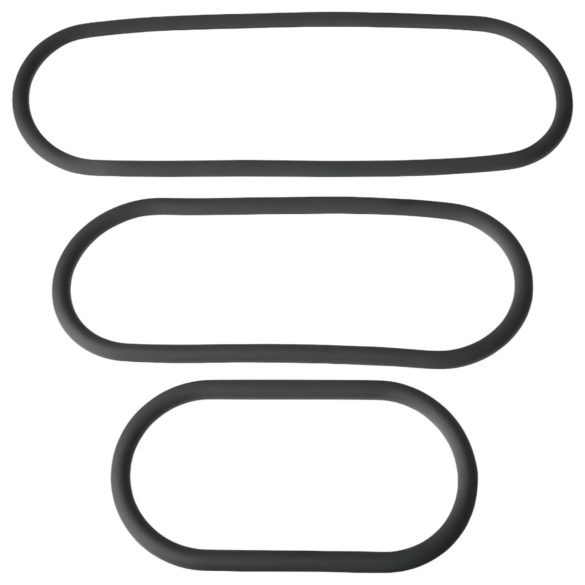 Perfect Fit Slim Wrap - penisring set - smal - zwart - 3 stuks