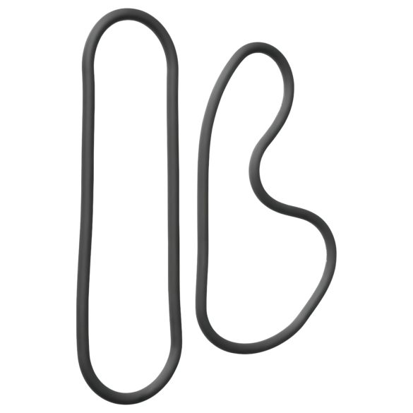 Perfect Fit Slim Wrap 15 - slanke zwarte penisring (38cm)