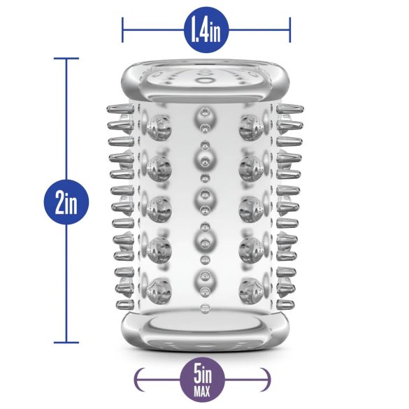 Stay Hard - penis sleeve met kleine noppen - transparant