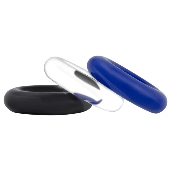 Stay Hard - penisring set - 3 stuks - multicolor