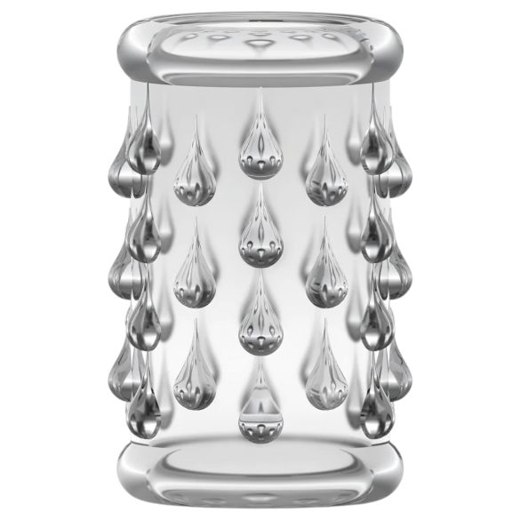 Stay Hard - penis sleeve met bolletjes - transparant