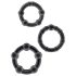 Stay Hard - penisring set (zwart)