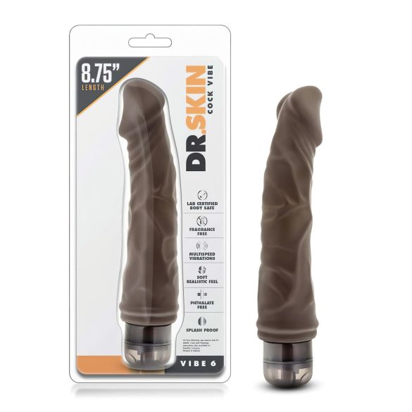 Dr. Skin Vibe No.6 - Levensecht vibratieplezier (bruin)