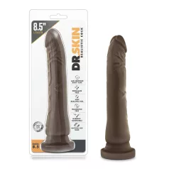   Dr. Skin 8,5 - levensechte dildo met zuignap (bruin, 20,5 cm)
