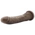Dr. Skin 8,5 - realistisch zuignap dildo - bruin (20,5cm)